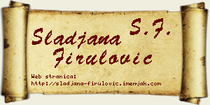 Slađana Firulović vizit kartica